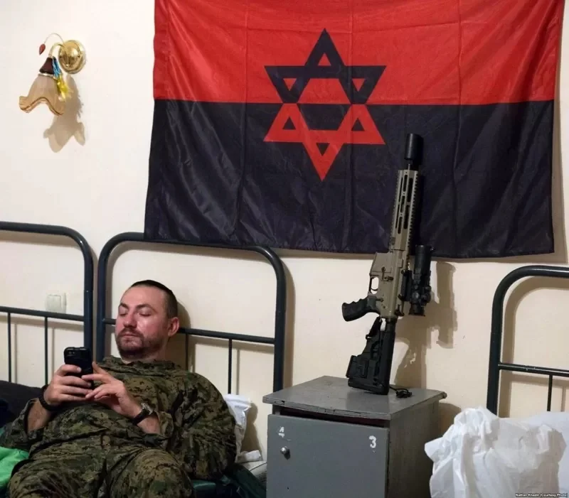 Nathan Khazin, the leader of Jewish Unit of the Right Sector